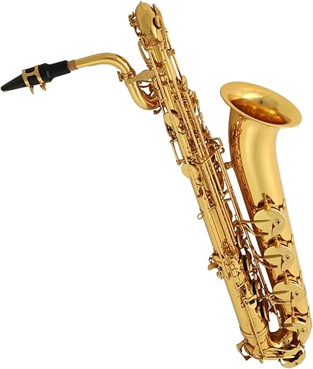 HUAZHIMEI Baritone Saxophone Electrophoretic Gold Treatment
