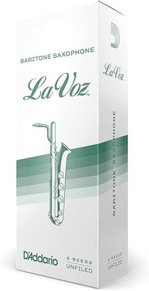 Rico Baritone Saxophone Reeds, Medium Hard, 5 Pack