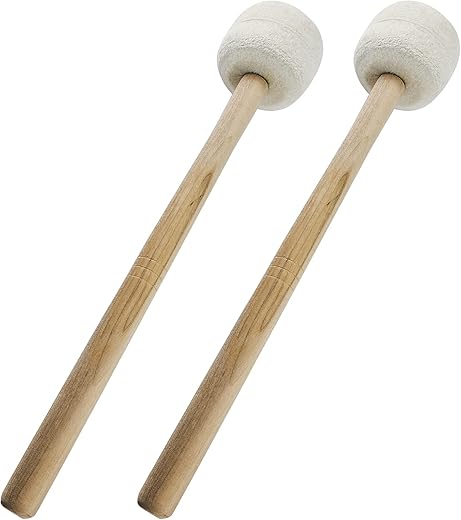 Moicstiy Bass Drum Mallet Wool Felt Head