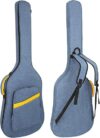 MUZNOTE Bass Guitar Backpack Padded Case Blue