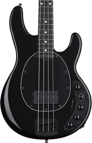Ernie Ball Music Man Bass Guitar – Obsidian Black Ebony Fingerboard