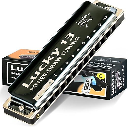 East top Bass Plus Blues Harmonica 13 Holes