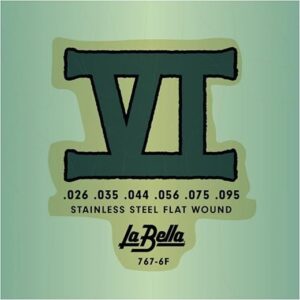 Bass VI Stainless Steel Flat Wound Strings 767-6F