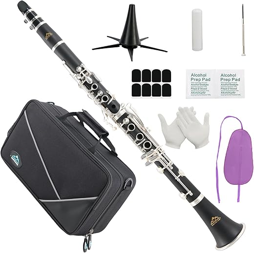 EASTROCK Bb Clarinet 17 Keys ABS Material