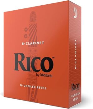 D'Addario Bb Clarinet Reeds, Strength 3, 10-Pack