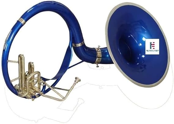 NauticalMart Bb Flat Silver Sousaphone With Hard Case