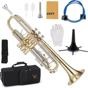ZEFF Bb Standard Trumpet For Beginners With Accessories