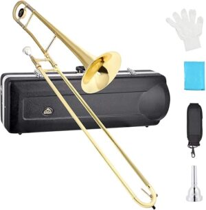 EASTROCK Bb Tenor Slide Trombone With Case