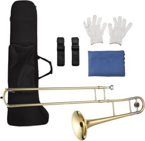 BUZHI Bb Tenor Trombone With Case & Mouthpiece