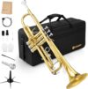 Vangoa Bb Trumpet Brass Standard Gold Instrument