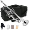 WUQIMUSC Bb Trumpet Set With Accessories (Silver)