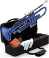 Mendini by Cecilio Bb Trumpet With Case, Cloth, Oil