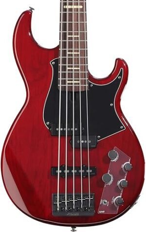 YAMAHA BB735A 5-String Bass Guitar – Fired Red