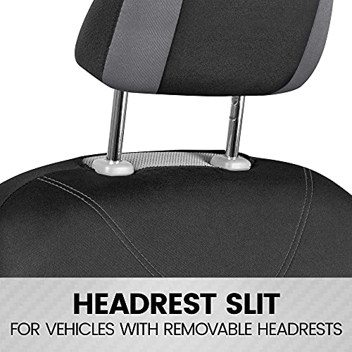 BDK UltraSleek Gray Two-Tone Car Seat Covers - Image 4