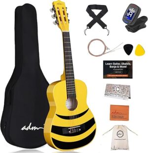 adm Beginner Acoustic Classical Guitar Bundle Kit (30 Inch)