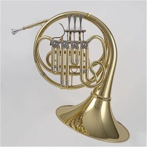 WOMELF Beginner's Gold Lacquered B Flat French Horn