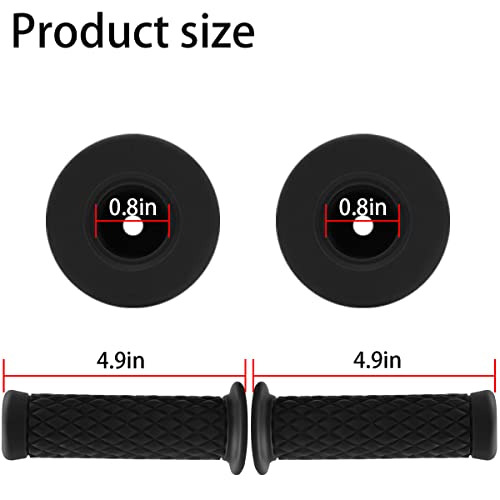 BELOMI Motorcycle Non Slip Rubber Hand Grips - Image 2