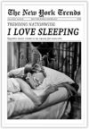 Beshdomp Vintage I Love Sleeping Posters