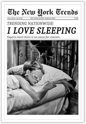 Beshdomp Vintage I Love Sleeping Posters