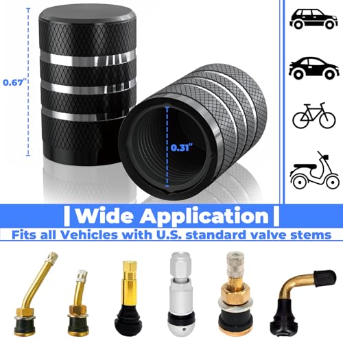 BFXM Car Tire Valve Stem Caps, Universal - Image 3