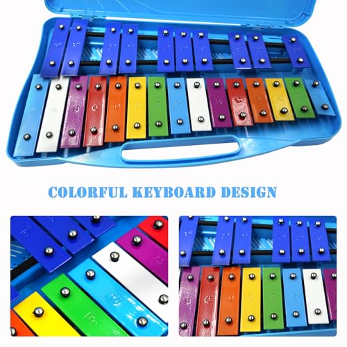 BIGBILLION Glockenspiel Xylophone 25 Notes Instrument - Image 4