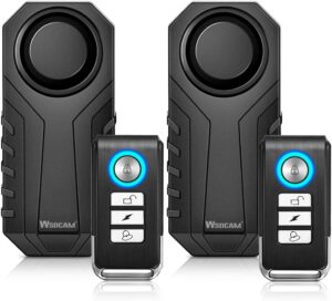 wsdcam Bike Alarm With Remote, 113dB Wireless