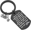 FUSTMW Biker Keychain Ride Safe Gift