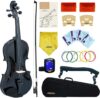 CRAFTEEM Black 1/2 Violin Outfit For Beginners
