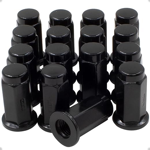 Wheel Accessories Parts Black ATV & UTV Lug Nuts Set