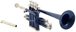 SM’SAI MUSICALS Black Bb Piccolo Trumpet Brass