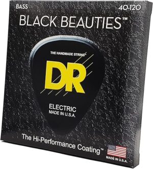 DR Strings Black Beauties Bass Guitar Strings BKB5-40
