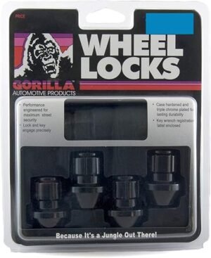 GORILLA Black Factory Style Wheel Lock Set 96641BDX
