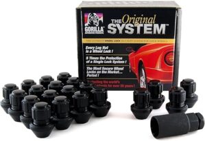 GORILLA Black Factory Style Wheel Lock System 96643BDX
