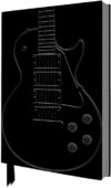 Black Gibson Guitar Artisan Art Notebook by Flame Tree Journals