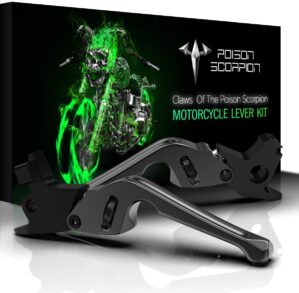 POISON SCORPION Black Motorcycle Brake Clutch Levers H1-521