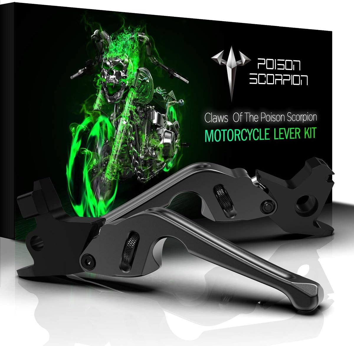 POISON SCORPION Black Motorcycle Brake Clutch Levers H1-521