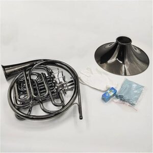 VENEKA Black Nickel Detachable Bell Double French Horn