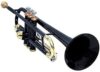 SM’SAI MUSICALS Black Trumpet With Free Case & Mouthpiece