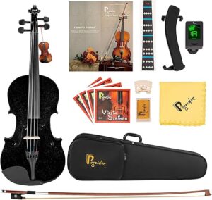 Poseidon Black Violin 1/2 Size For Kids