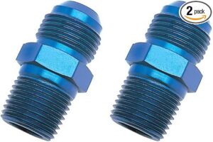 Edelbrock Blue Anodized Aluminum -6AN Flare Adapter