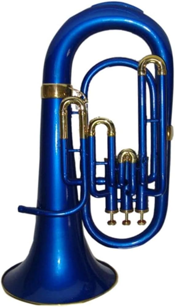 NauticalMart Blue Brass Euphonium With Hard Case