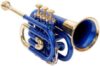 SM’SAI MUSICALS Blue Pocket Trumpet With Case