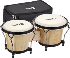 RockJam Bongo Drum Set With Padded Bag