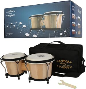 GLORY ESTD. 1962 Bongo Drums 6” & 7” With Bag
