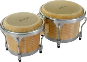 LeSage Bongo Drums Natural Buffalo Skin Heads