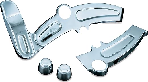 Kuryakyn Boomerang Frame Covers: Chrome, 1 Pair