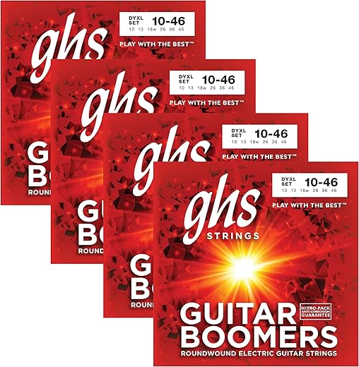 GHS Strings Boomers Nickel Plated Electric Guitar Strings 10-46