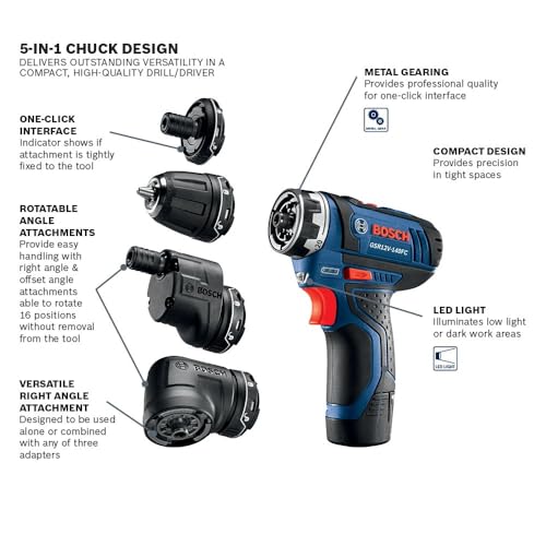Bosch 12V Max Cordless Drill Driver Kit GSR12V-140FCB22 - Image 5