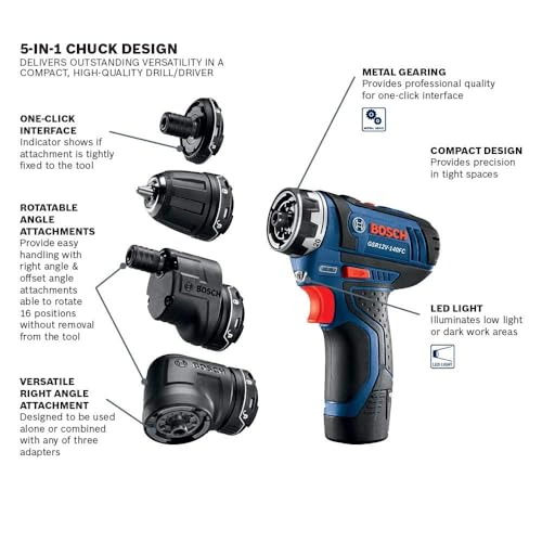 Bosch 12V Max Cordless Drill Driver Kit GSR12V-140FCB22 - Image 2