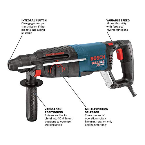 Bosch Bulldog Xtreme 8 Amp SDS-Plus Rotary Hammer - Image 2